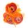 3 Stück Seifenblumen-Set - Pfirsichfarbene Rosen