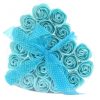 24 Stück Seifenblumen-Set - Blaue Rosen