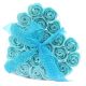 24 Stück Seifenblumen-Set - Blaue Rosen