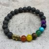 Lavastein-Armband – Elefanten-Chakra