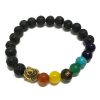 Lavastein-Armband – Buddha-Chakra