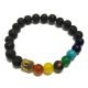 Lavastein-Armband – Buddha-Chakra