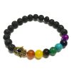 Lavastein-Armband – Hamsa-Chakra