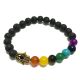 Lavastein-Armband – Hamsa-Chakra