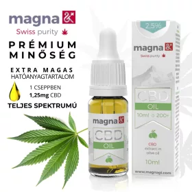 Magna G&T 2,5% CBD Olaj 250mg | 10ml | Olíva olajban