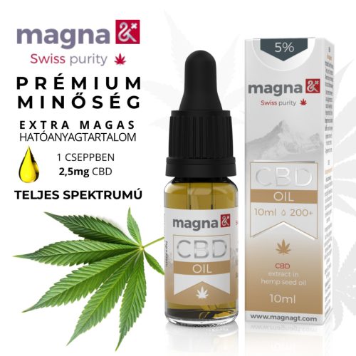 Magna G&T 5% CBD Öl 500mg | 10ml | In Hanfsamenöl