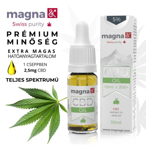 Magna G&T 5% CBD Öl 500 mg | 10 ml | In Olivenöl