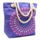 Mandala Tasche mit Kordelzug - Blau und Lila