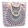 Mandala Tasche mit Kordelzug - Blau und Rosa