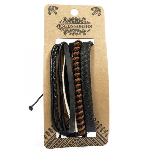 Herrenarmband Set – Dunkel und attraktiv