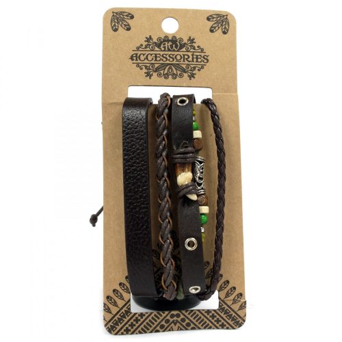 Herrenarmband Set – Dunkel und attraktiv