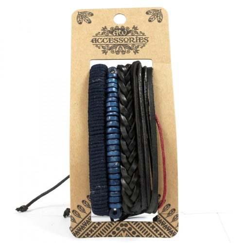 Herrenarmband-Set - Cozy und Blau