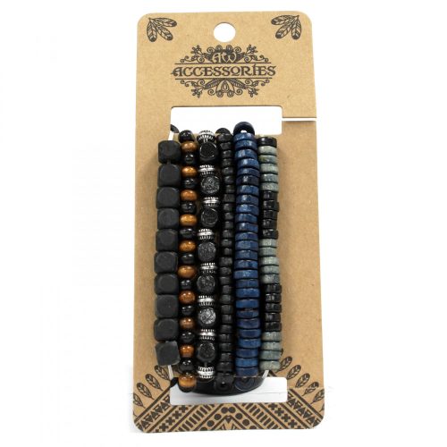 Herrenarmband-Set - Cozy und Blau