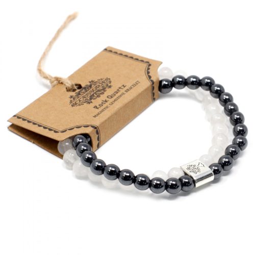 Doppelmagnetische Edelsteinarmbänder – Quarz