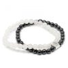 Doppelmagnetische Edelsteinarmbänder – Quarz