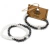 Doppelmagnetische Edelsteinarmbänder – Quarz