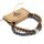 Doppelt magnetische Edelsteinarmbänder – Tigerauge