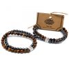 Doppelt magnetische Edelsteinarmbänder – Tigerauge