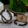 Doppelt magnetische Edelsteinarmbänder – Tigerauge