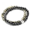 Doppelmagnetische Edelsteinarmbänder – Dalmatinerstein