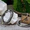 Doppelmagnetische Edelsteinarmbänder – Dalmatinerstein