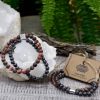 Doppelmagnetische Edelsteinarmbänder – Leopardenjaspis