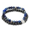Doppelt magnetische Edelsteinarmbänder – Sodalith