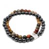 Doppelmagnetische Edelsteinarmbänder – Picasso-Jaspis
