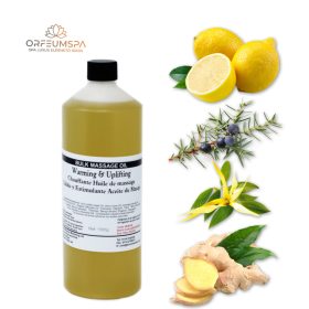   Prémium Melegítő és Élénkítő Masszázsolaj Professzionális Masszőröknek - 1 liter