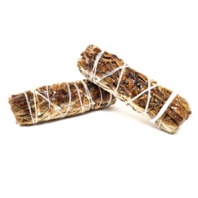   Csomagolt Füstölő Köteg- Fehér Zsálya és Kopál Gyanta 10cm