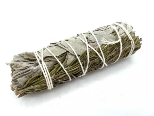 Verpacktes Räucherbündel – Weißer Salbei und Rosmarin 10 cm