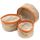 Natur Jute Korb-3er Set – Orange