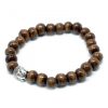 Braunes Holz Perlen Buddha Armband
