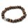 Braunes Holz Perlen Buddha Armband