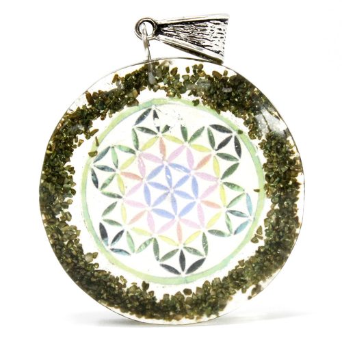 Orgonit-Anhänger – Grüne Mandala