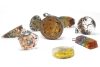 Orgonit-Anhänger – 7 Chakra-Steine mit Holz – oval