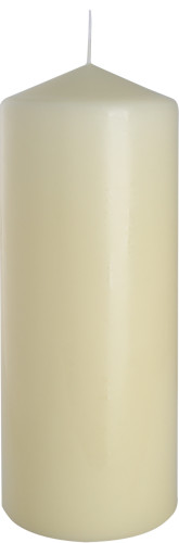Zylinderkerze 80x200mm - Cremefarben