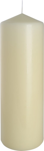 Zylinderkerze 80x250mm - Cremefarben