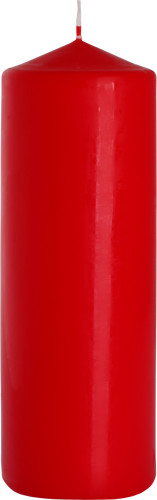 Zylinderkerze 80x250mm - Rot