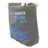 Baumwoll-Leinwandtasche mit Druck - We are Waves - Grau, Blau und Natur