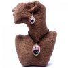 Schmuck mit echten Blumen – Lebensbaum-Set – Puderrosa