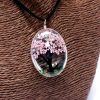 Schmuck mit echten Blumen – Lebensbaum-Set – Puderrosa
