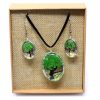 Schmuck mit echten Blumen – Lebensbaum-Set – Grün