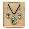 Schmuck mit echten Blumen – Lebensbaum-Set – Weiß