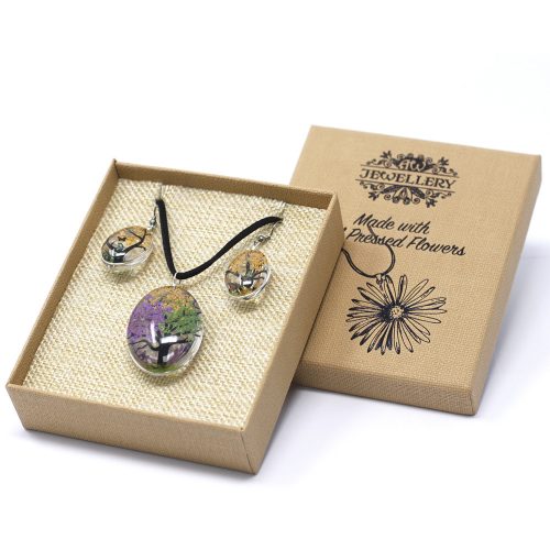 Schmuck mit echten Blumen – Lebensbaum-Set – Bunt