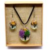 Schmuck mit echten Blumen – Lebensbaum-Set – Bunt