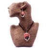 Schmuck mit echten Blumen – Lebensbaum-Set – Koralle