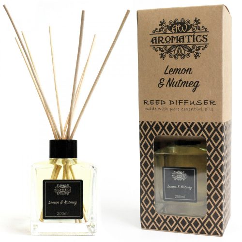 Zitrone & Muskatnuss Raumduft mit Bambusstäbchen 200ml