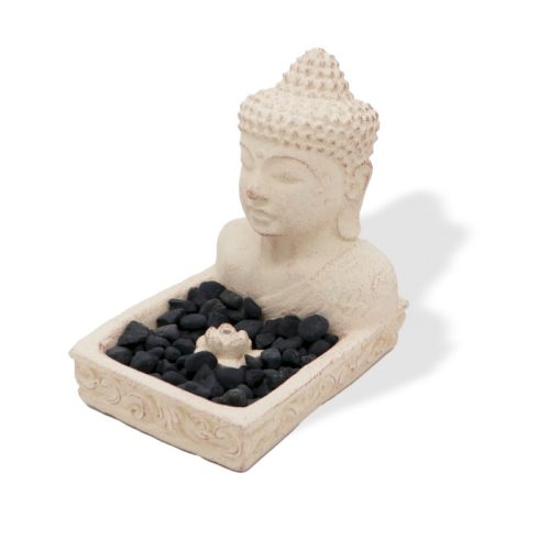 Buddha Feng Shui Räucherhalter (cremefarben)