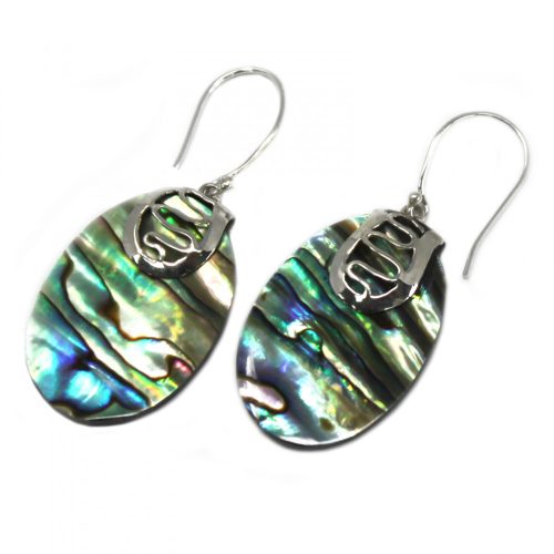 Muschel und Silber Ohrringe - Flipflop - Abalone